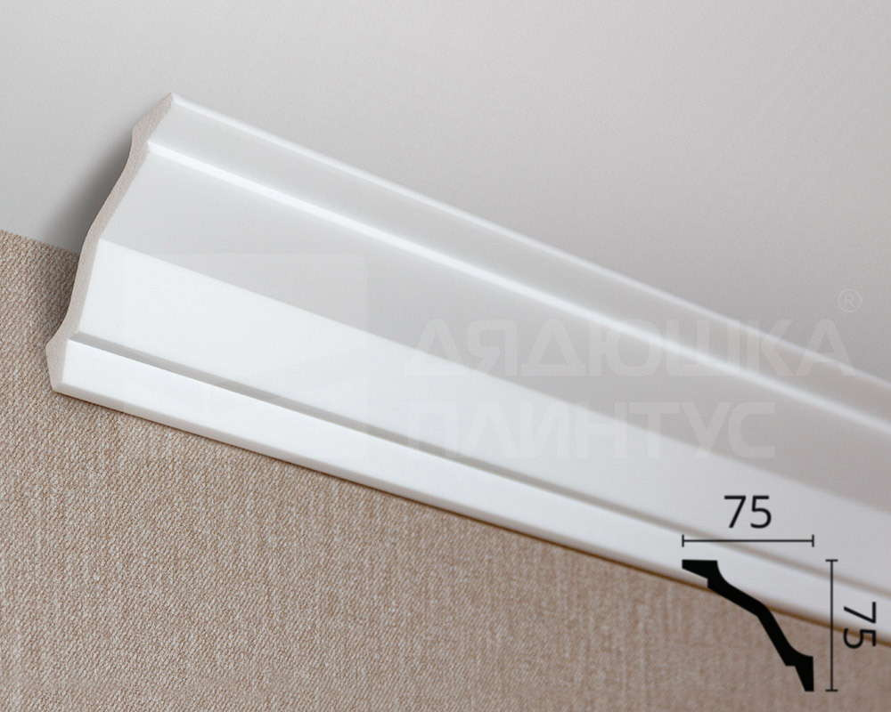 Карниз потолочный NMC WT26 75*75*2000 Белый под покраску